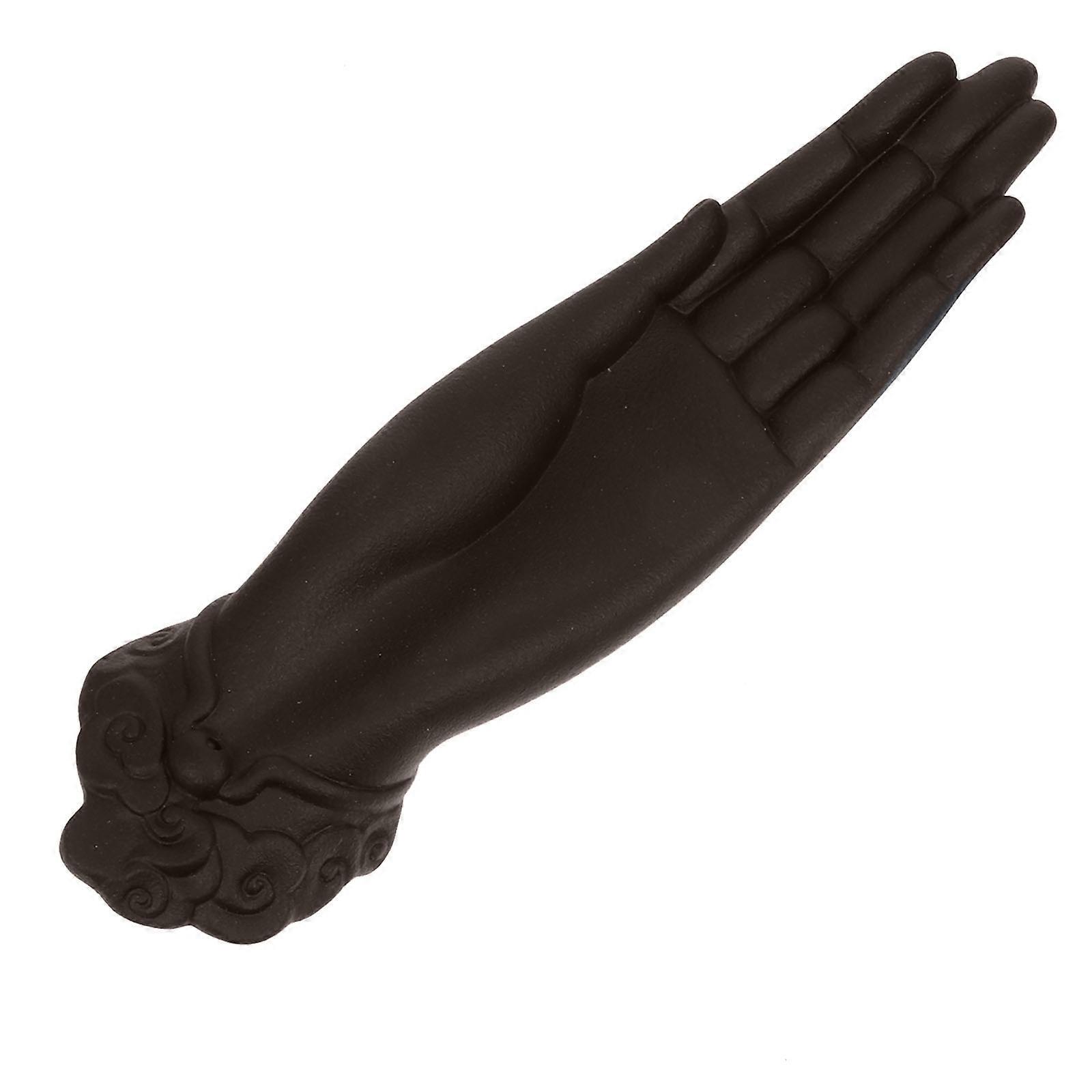 Ceramic Incense Stick Holder Buddha's-Hand Shape Incense Burner 3Pcs