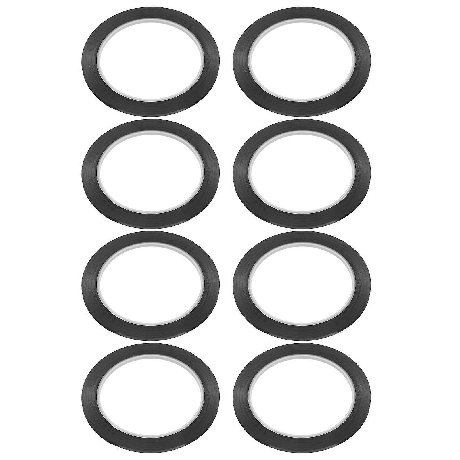 Black Art Tape for Art Use 24Pcs Border Adhesive Self Adhesive Tape