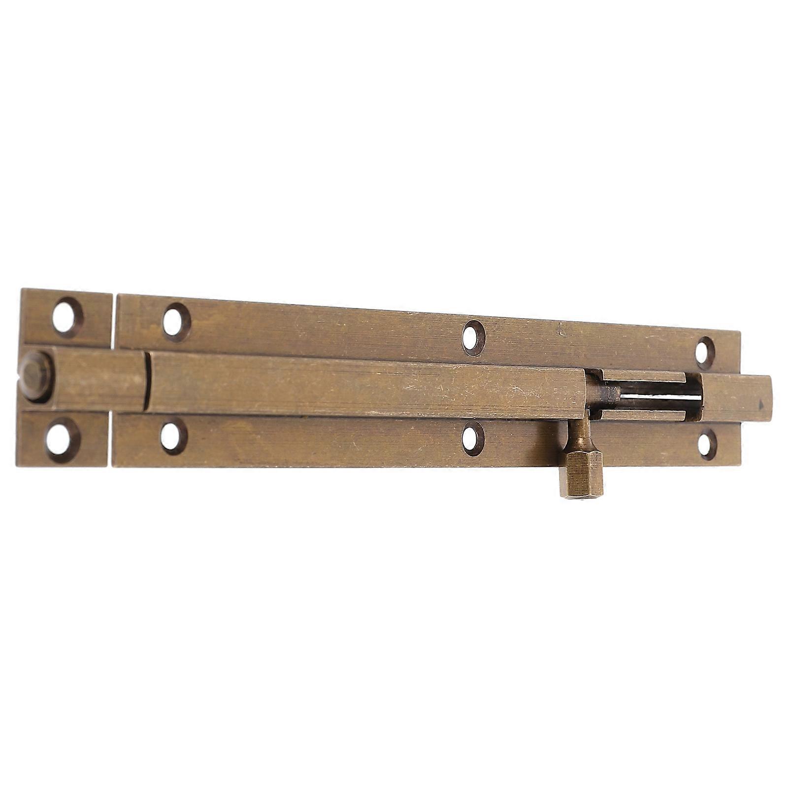 Door Security Latch Copper Slide Lock for Door Use with Barrel Latch