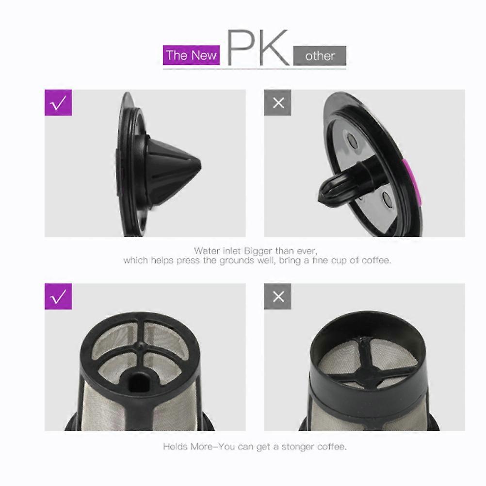 Coffee Filters for Cafe Coffee Accessory for Home Use 4Pcs Black