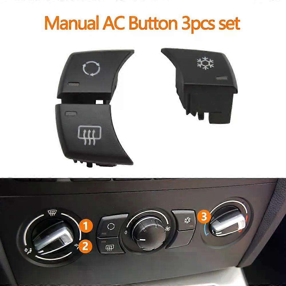 Car Manual Air Conditioner Ac Button Switches Cover Replacement For BMW 1 3 X1 E81 E82 E87 E88 E90 E91 E92 E93 E84 64119236778