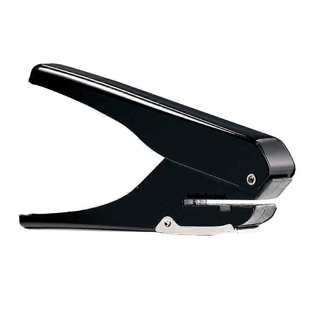 Portable Oval Hole Puncher 10 Sheets Capacity With Positioning Ruler For Papers