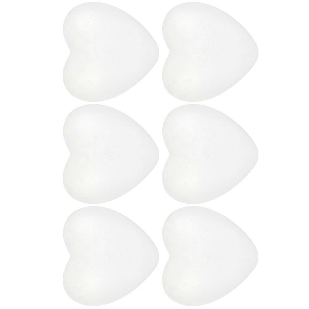 White Foam Balls for DIY Heart Shaped Craft Foam Ball 24Pcs