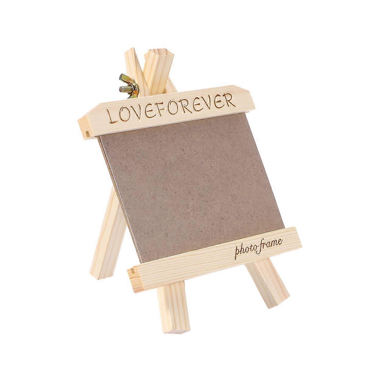 Desktop Photo Frame Wooden Single Frame for Decor Use 2Pcs Multi Color