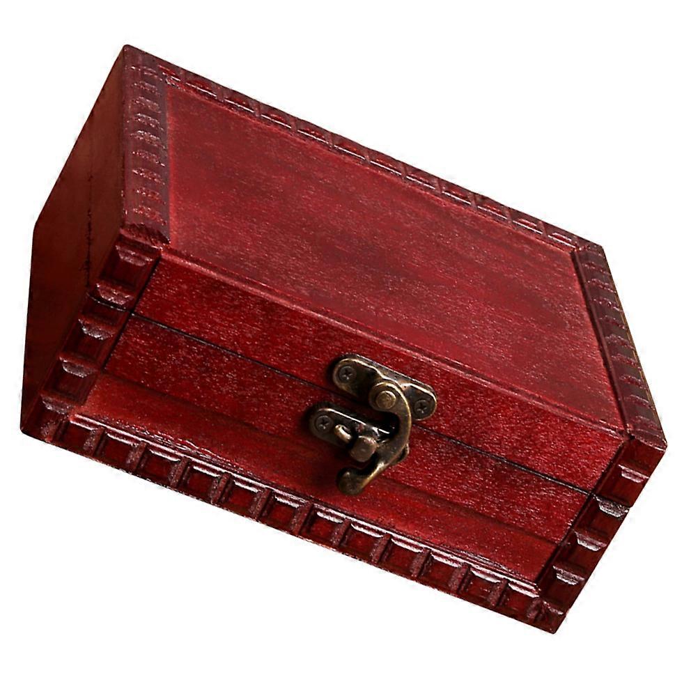 Retro Jewelry Box Wooden Jewelry Case for Storage Use 2Pcs with Latch Design