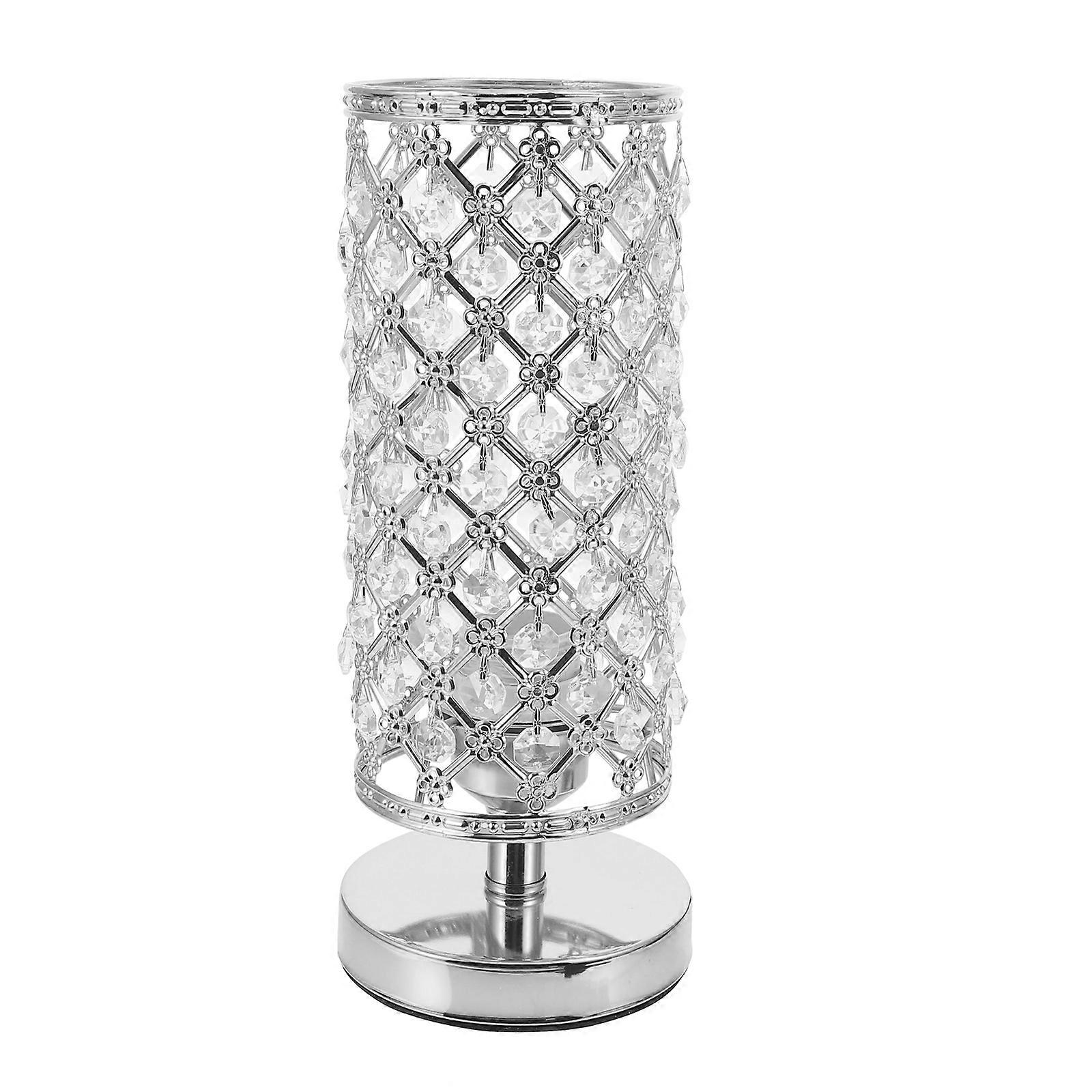 Crystal Lamp Adornment for Home Use 1Pcs Table Lamp Silver