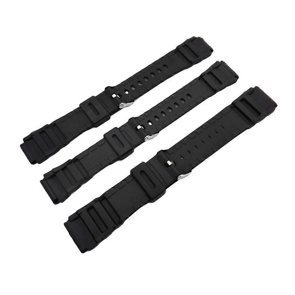 Durable PU Replacement Watch Band In Black For 20MM Models Including -120 With Comfortable And Replaceable Design 2Pcs