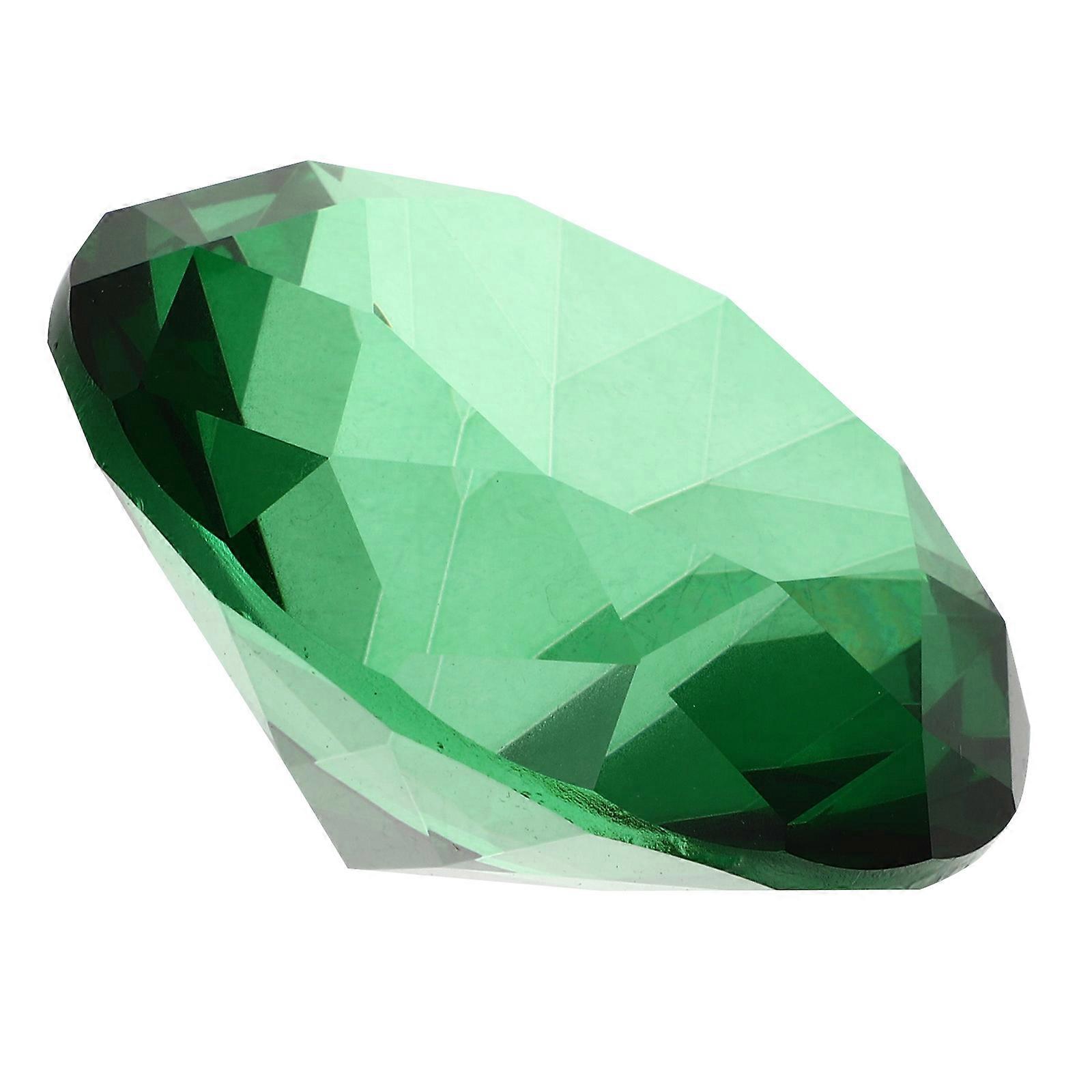 Diamonds Decor for Wedding Artificial Crystal Diamond for Decor 3Pcs Green