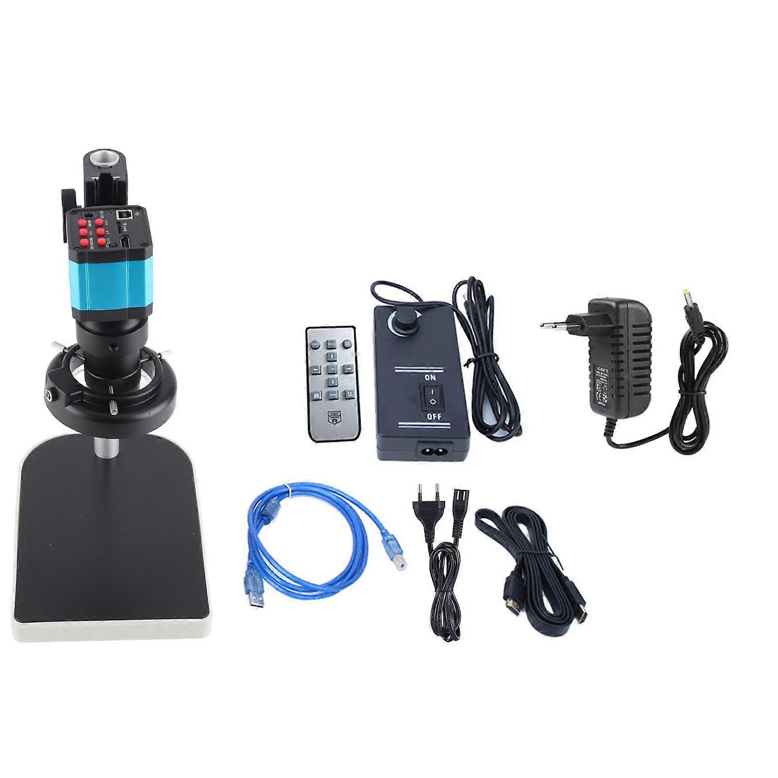 14 MP LED Industrial Microscope HDMI HD Microscope Camera 100240V