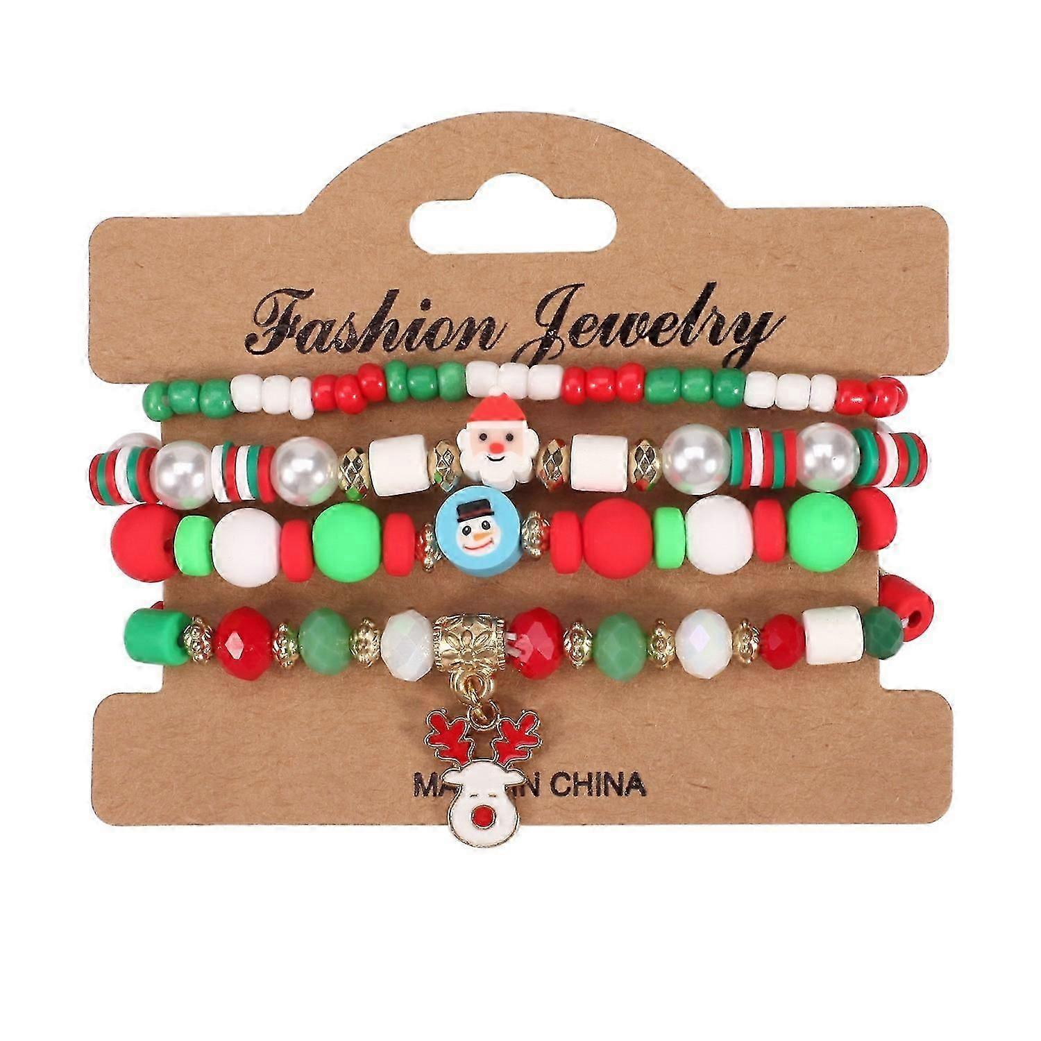Bracelet - Santa's Secret - Elderly Claus & Tree Accent