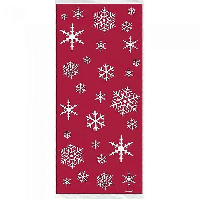 Unique Party Sparkle Cellophane Christmas Party Bags (Pack of 20)