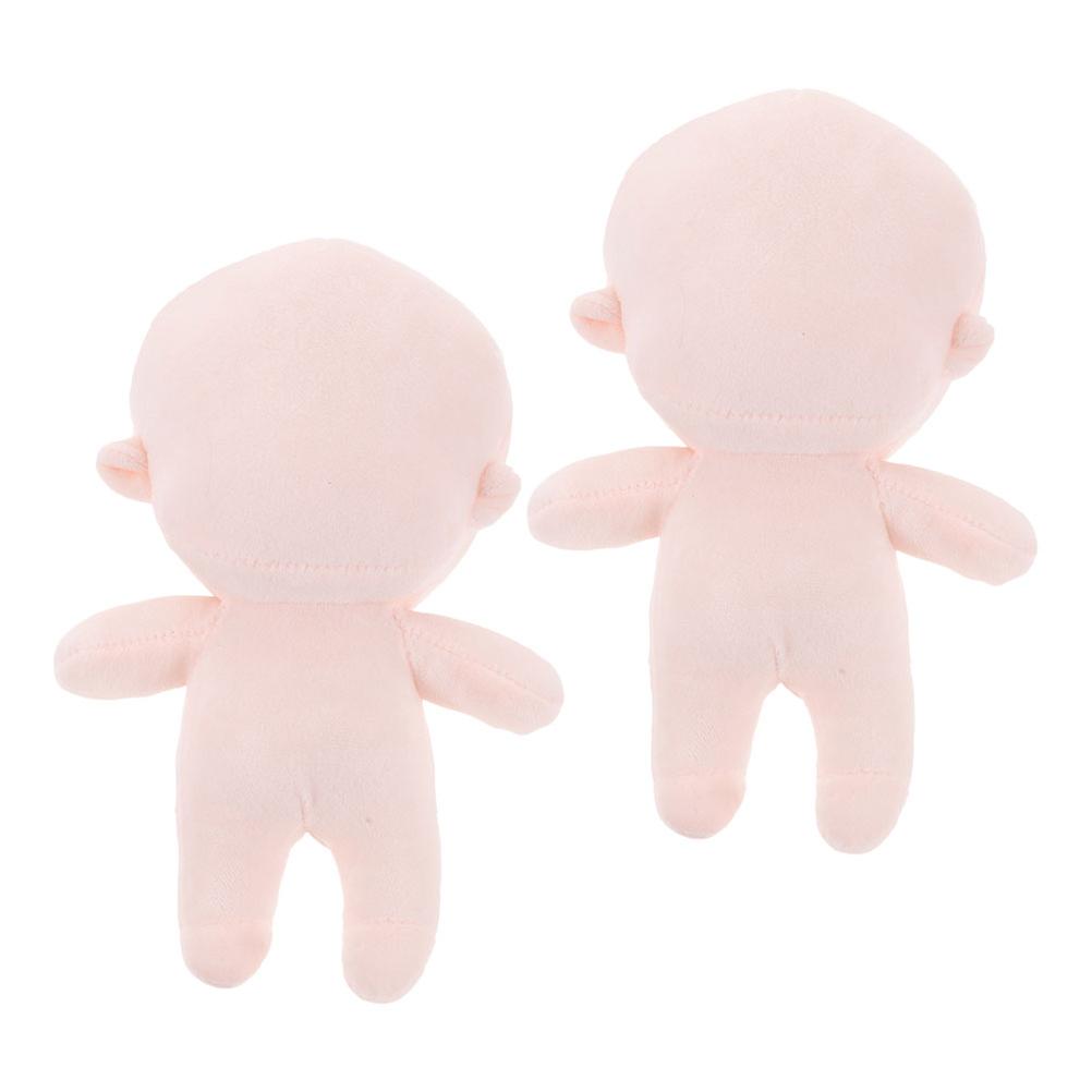 Plush Adorable Blank Doll Toy for Playing 6Pcs Soft Stuffed DIY Doll