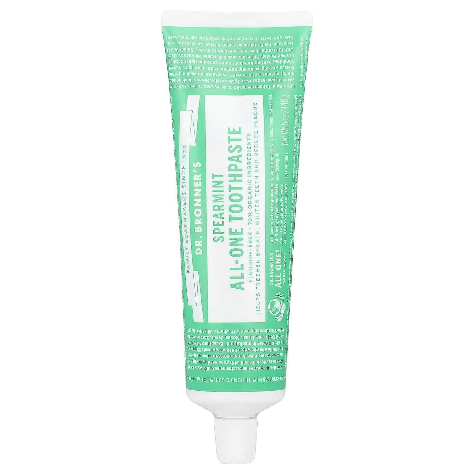 All-One Toothpaste, Spearmint, 5 oz (140 g)