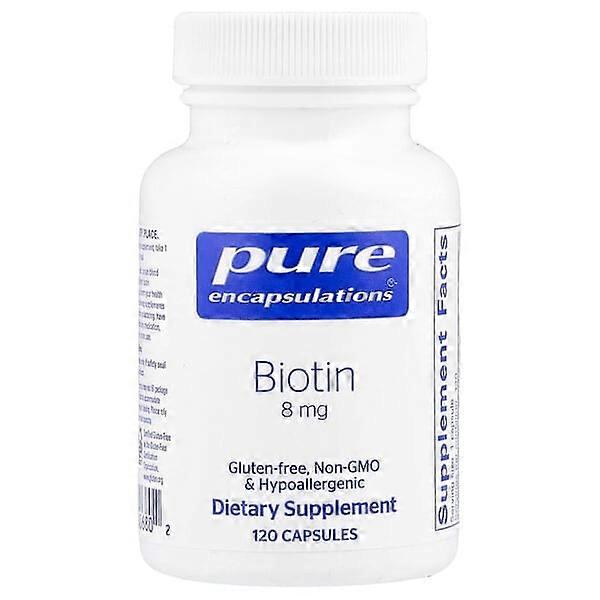 Pure Encapsulations, Biotin, 8 mg, 120 Capsules
