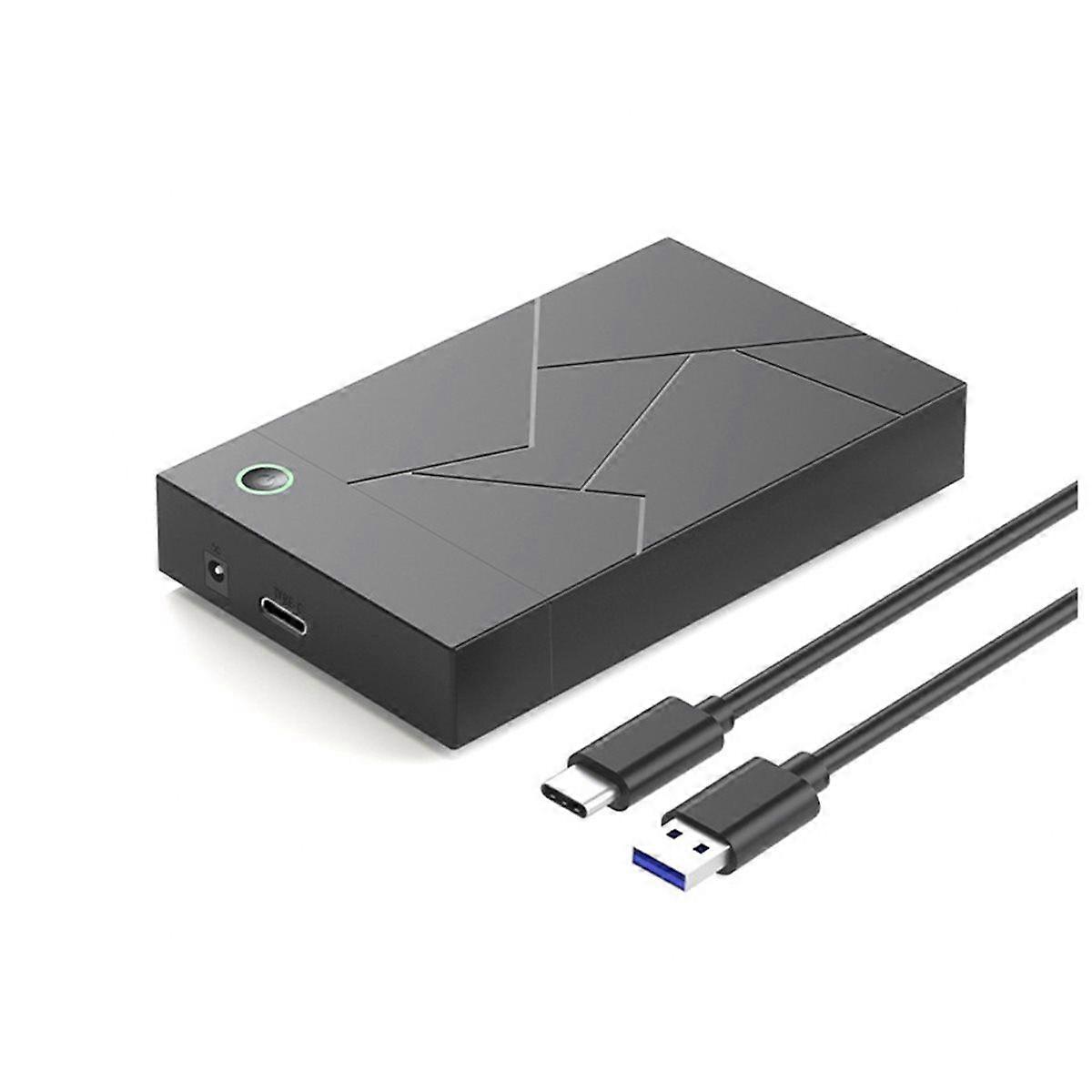 3.5 Inch HDD Case to USB 3.1 Type C Adapter External Hard Drive Enclosure for 2.5" 3.5" SSD Disk HDD Case US PLUG