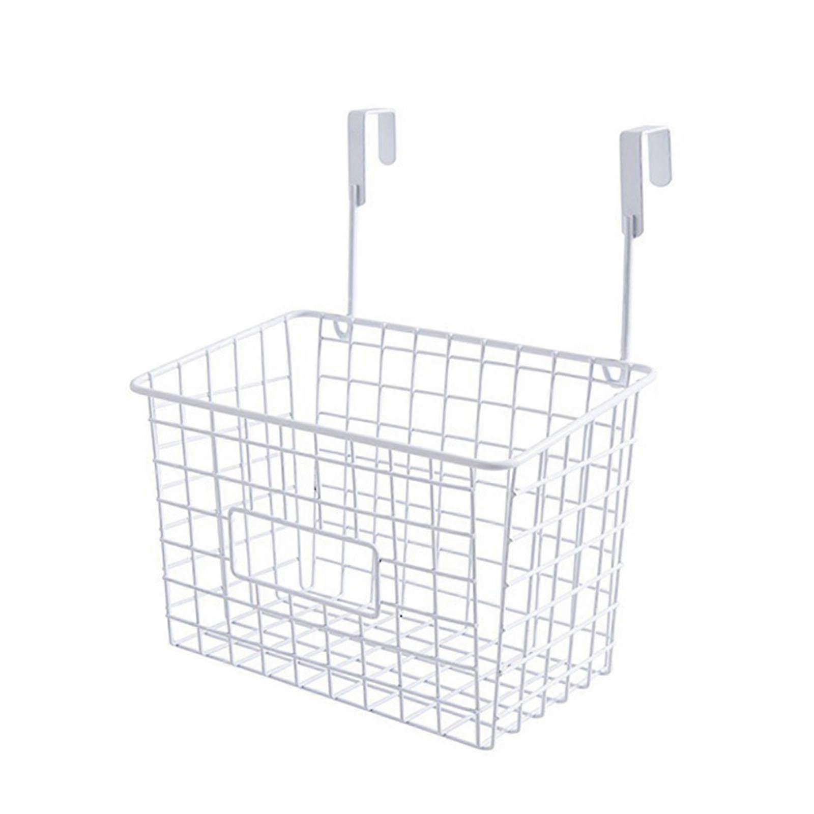 25-26 Grid storage basket with hooks for cabinets, sideboards, kitchen