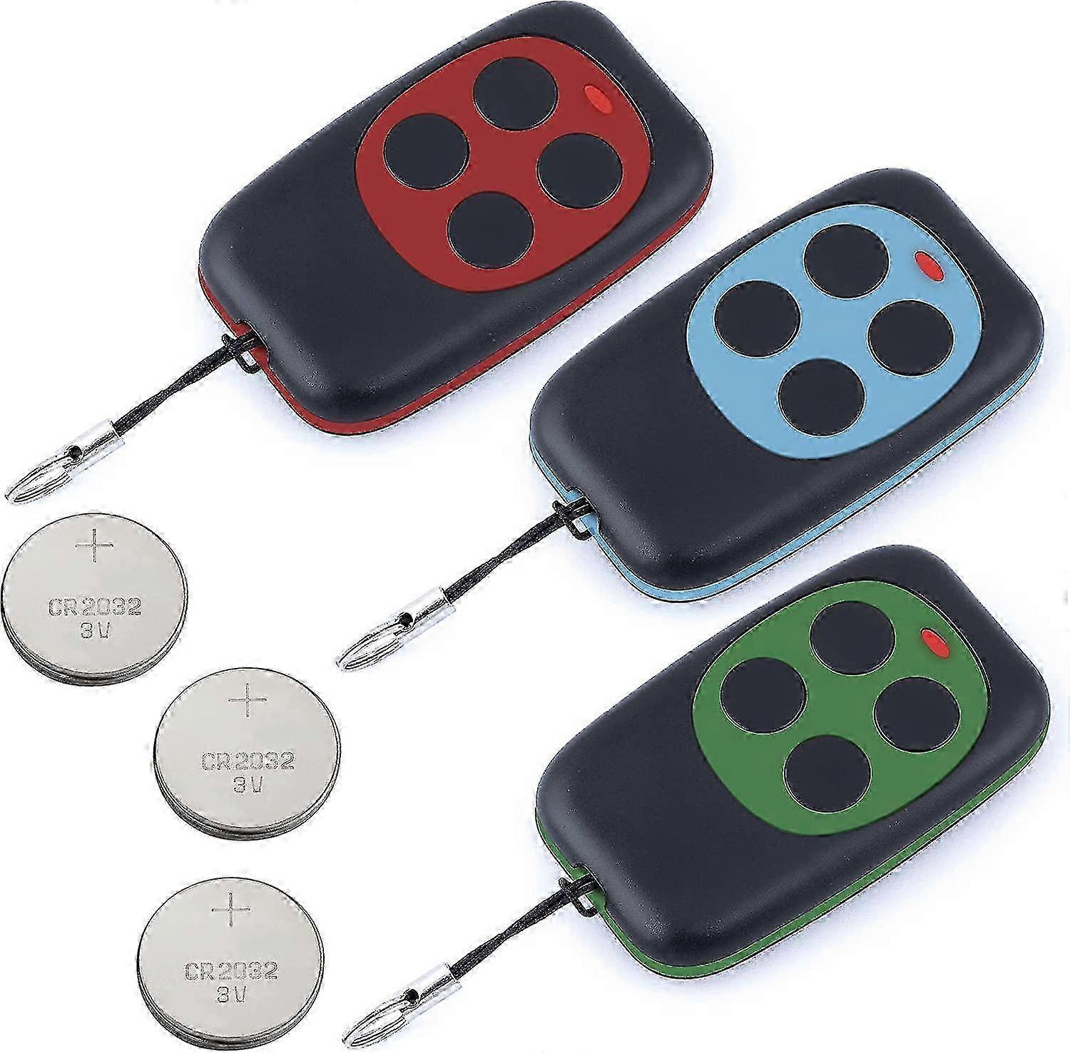 Universal Gate Remote Control with 433.92 MHz frequency for Wide Range Automatic Gate. Elegant fixed code programmable remote controlBatteri