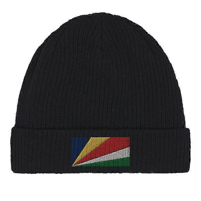 Seychelles Flag Cap in Black