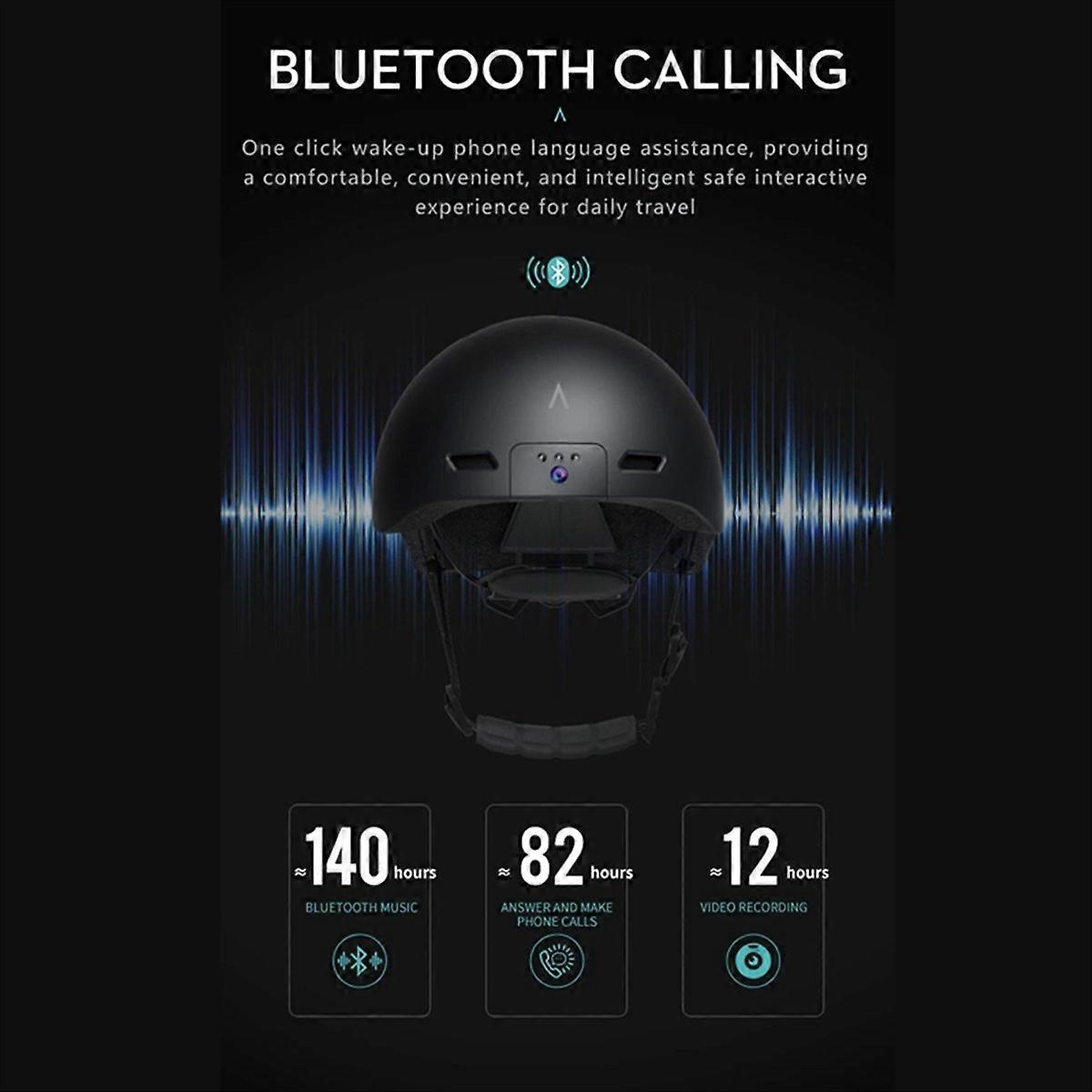 Bluethooth Helmet Recorder Camera with Action Camera-Black