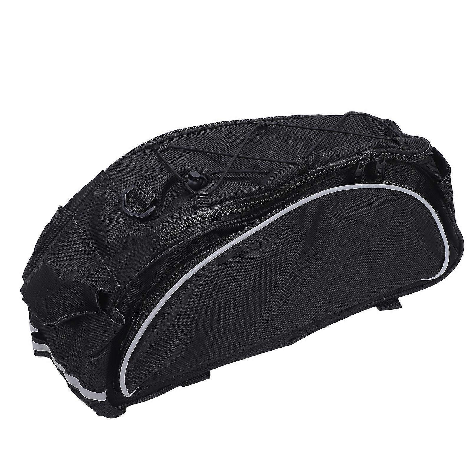 Cycle Rack Bag 600D Polyester Water Resistant Black Shoulder Strap