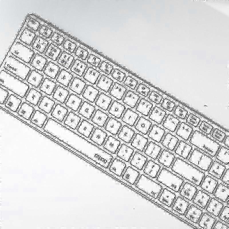 Computer Accessory Sets Rapoo 9300g 99 Keys Multi-modes 2.4g + Bluetooth Wireless Keyboard And Mouse Set White