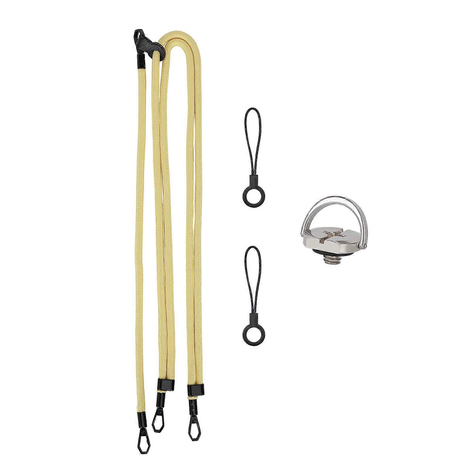 Quick Release Camera Strap For Tripod Compatible Devices 3 Point Stabilization Polyester Strap Outdoor Shoot Accessories  yellow