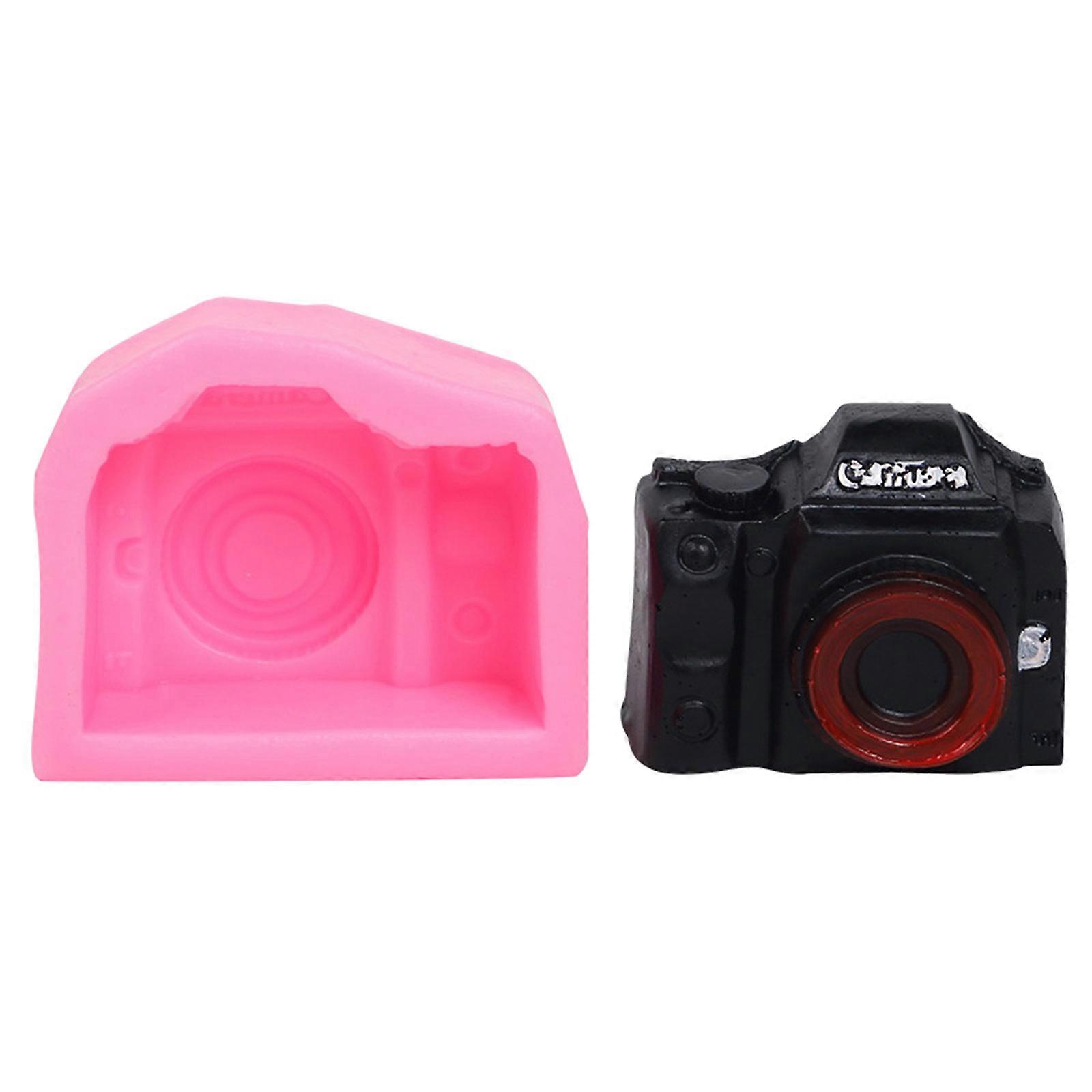 3D Camera Shaped Candle Mold For DIY Candle Making Flexible Silicone Material Realistic Design Creative Homes Decors Multicolor
