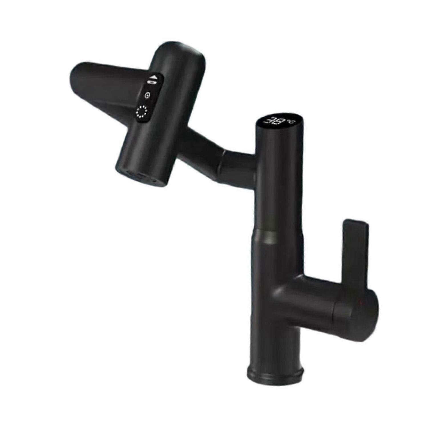 Digital Display Rotatable Faucet 3-Speed Adjustables Faucet Replace for Home Bathroom