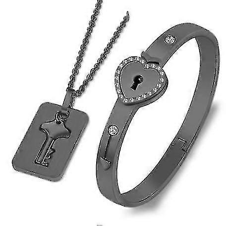 Heart Lock & Key Jewelry Set - Perfect Couples Gift