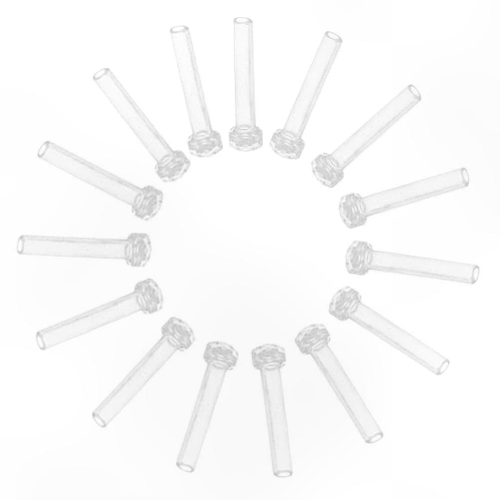 Transparent Plastic Earring Sleeves 0.80x0.15x0.15cm 50 Set