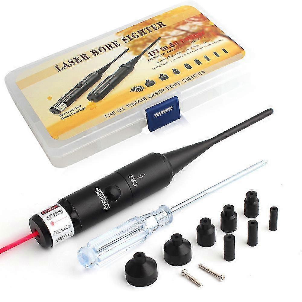 Laser Calibrator Aluminum Alloy Calibrator Turn-Free Laser Calibrator 8-Hole Adjustable Adapter for 0.177 to 0.50 Caliber