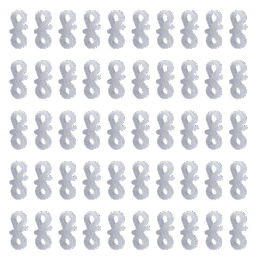 100pcs Gutter Hooks Plastic S Clip Hooks Securing Lights Hook for Outdoor