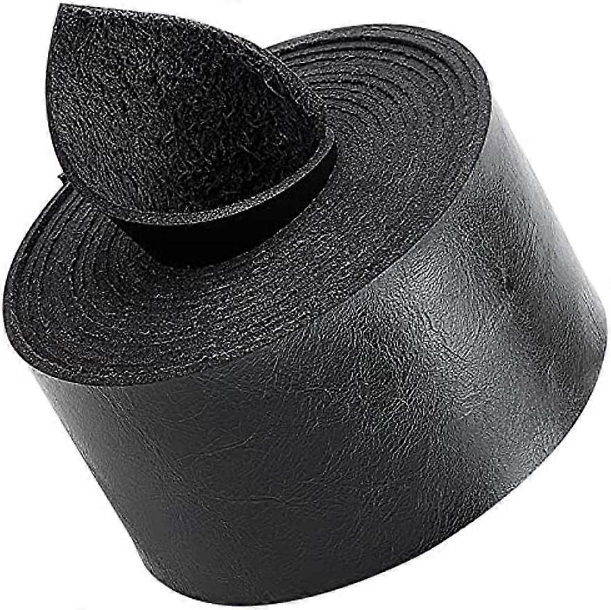 1.5 Inch Wide 78 Inch Long Single Flat Cord Sided Lychee Pattern Leather Strips