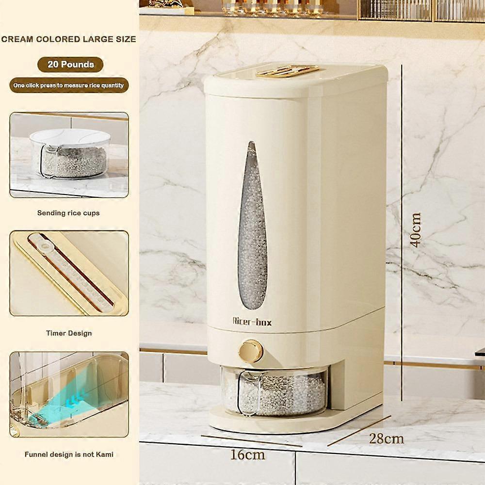 5/10KG Rice Bucket Sealed Cereal Container Durable Grain Storage Container  Kitchen