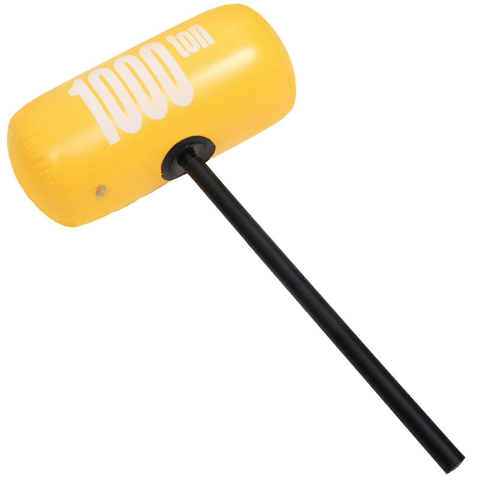 Inflatable Hammer for Party Use Toy Hammer 2Pcs Large Yellow PVC Props