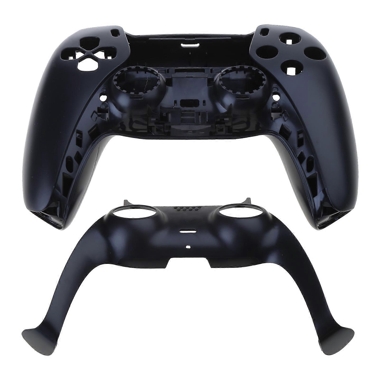 Soft Touch- Touchpad Front Housing Shell Suitable for 5 DIY Replacement Shell Custom Touch- Pad Cover Faceplate 7 Color  Black