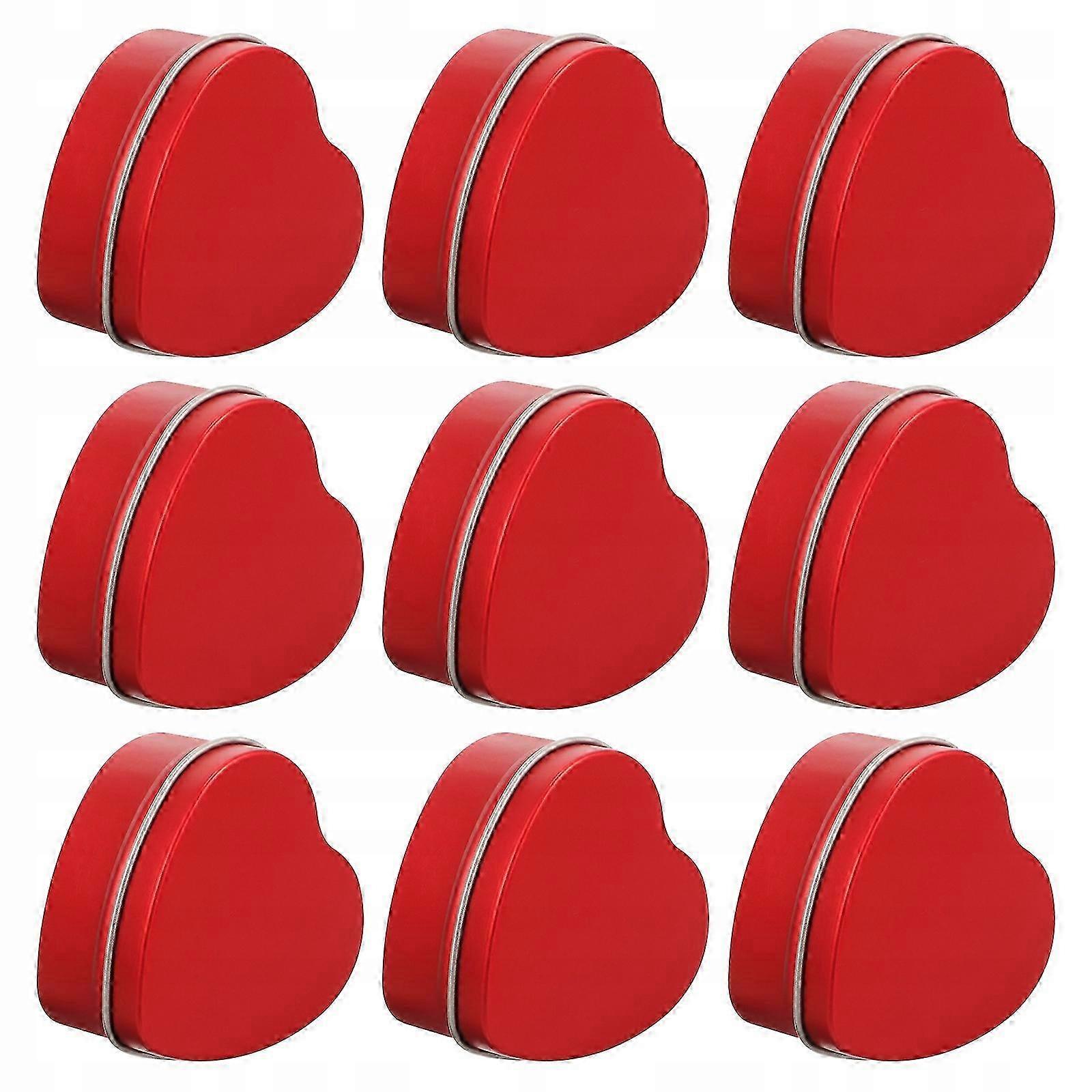 Red Heart Metal Trinket Box