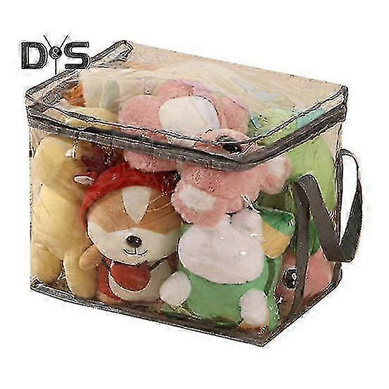 Transparent Toy Storage Bag Large Capacity Waterproof Easy to Clean Zipper Bag Multifunctional Clear Storage Container 2025
