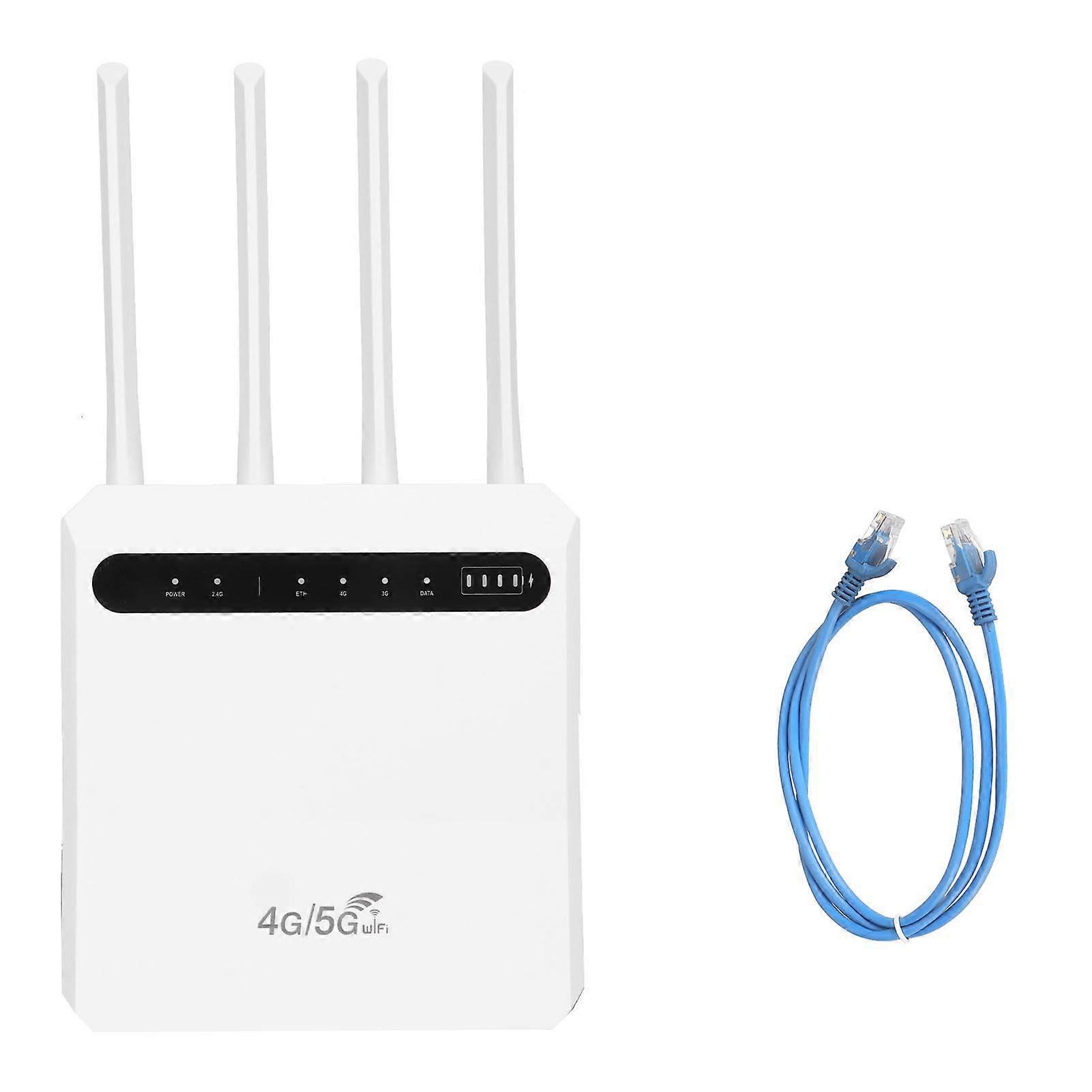 4G WiFi Router 600Mbps Mobile Hotspot with SIM Slot 4 Antennas Supports 20 Devices