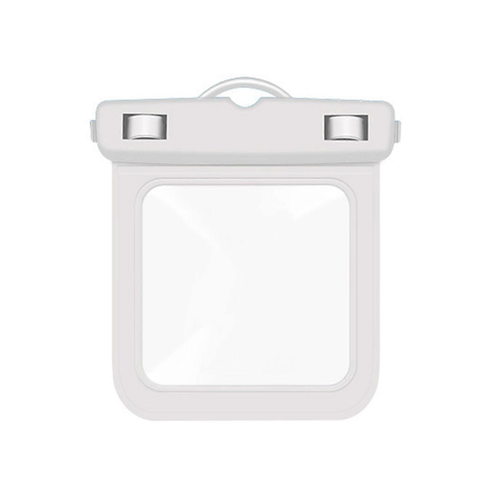 Drifting Impermeable Case For Access Wallet Rudiments Clear TPU Building Seal Structure Dense Size 12.2x10.8cm Wilderness Exploration Gear  White