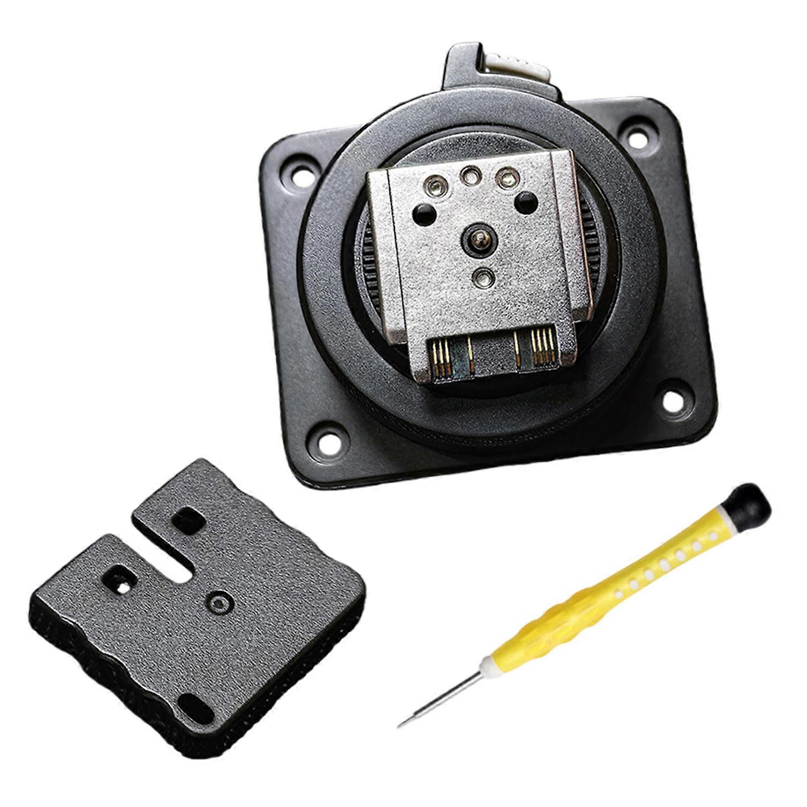 Quick Release Hot Shoe Adapter For Flash Units Accurate Positioning Mechanism Prevents Movement For Consistent Lighting Result Multicolor