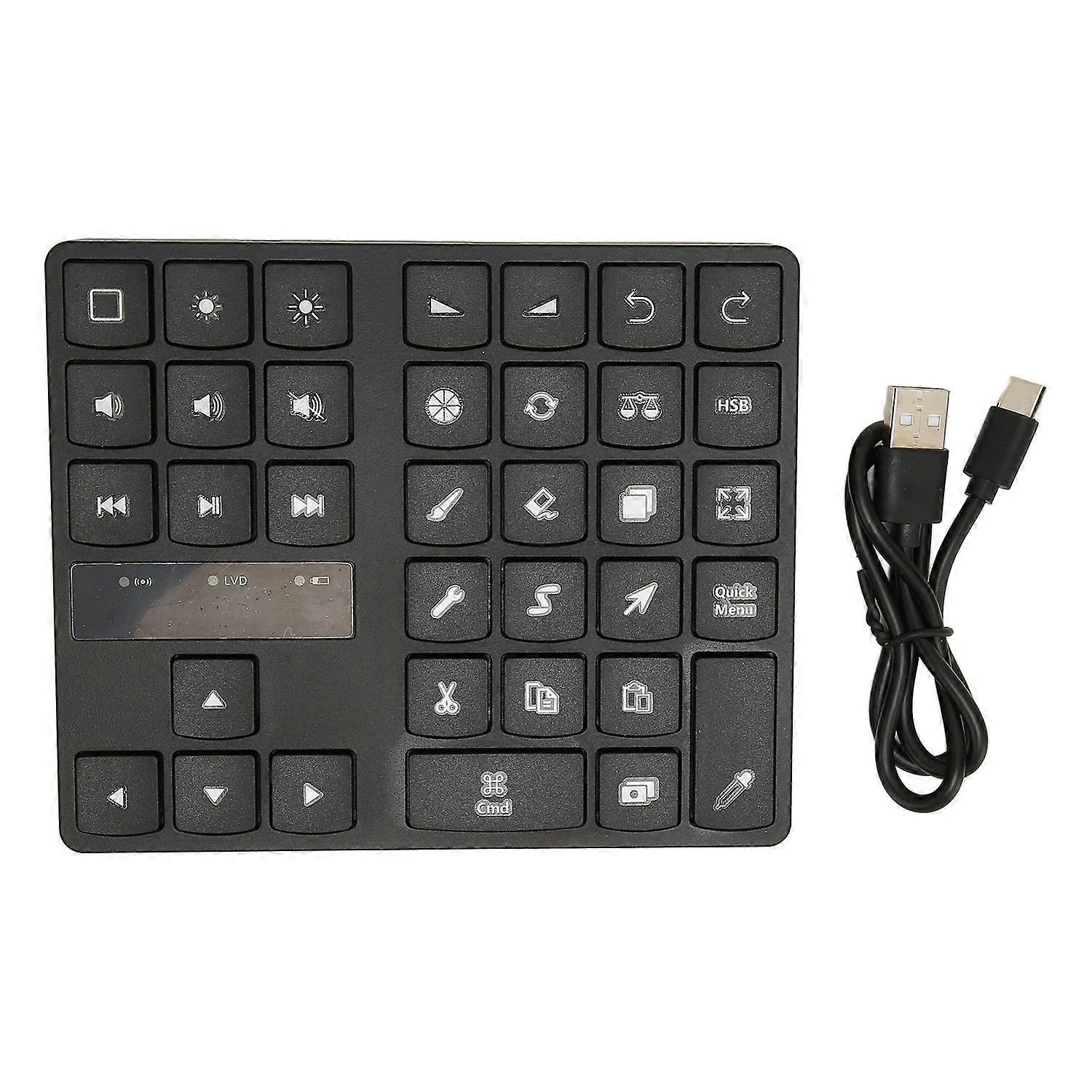 35 Keys Numeric Keypad Stable Connection Driver Free Bluetooth Connection Drawing Keypad with 4 Soft