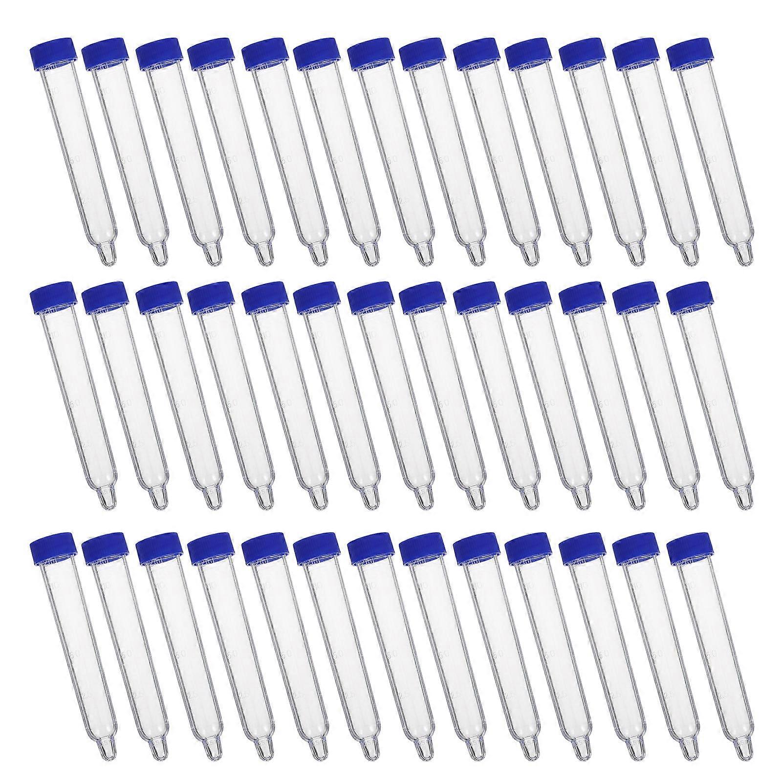 Plastic Test Tubes Sediment Test Tubes with Screw Caps 200Pcs for Testing