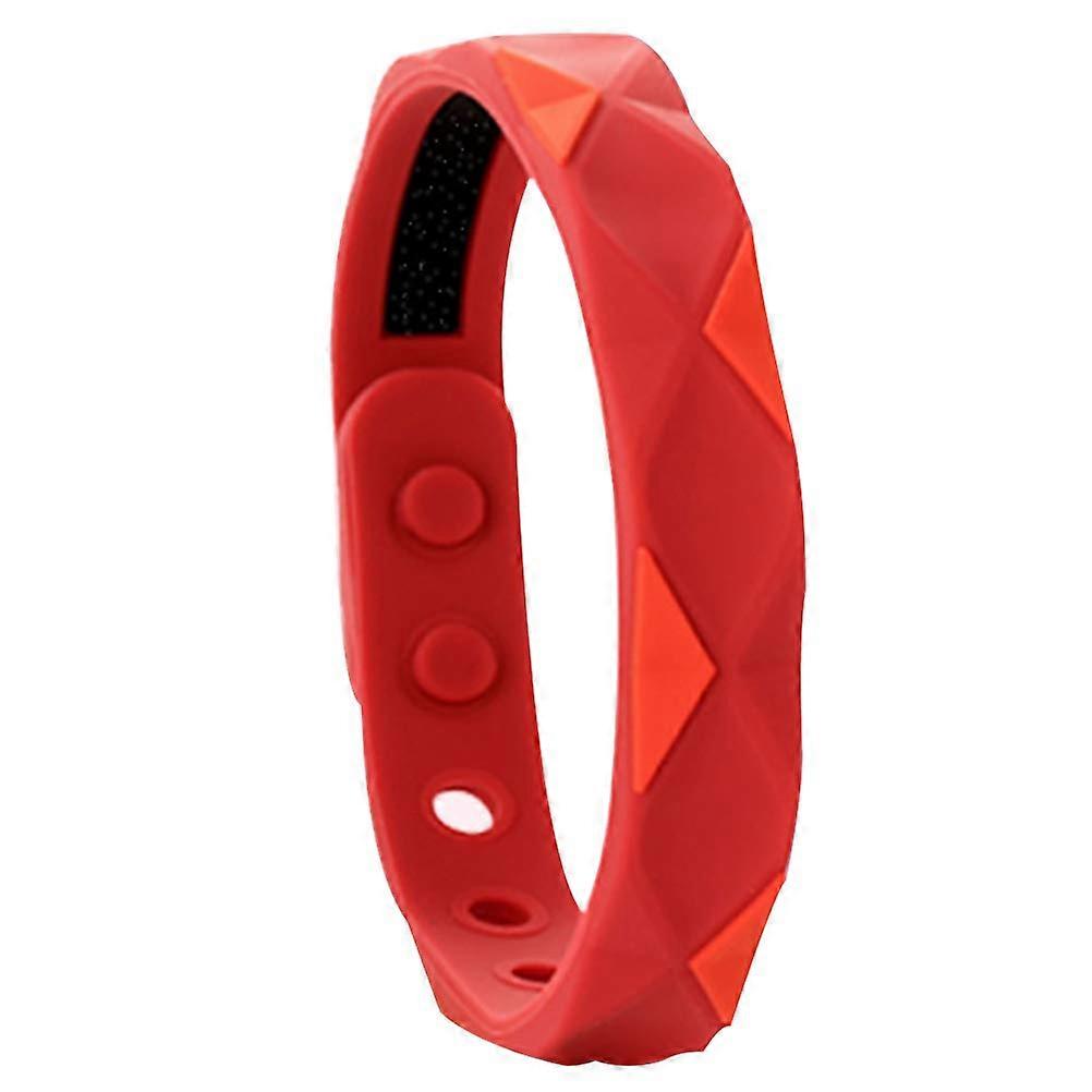 Anti Static Wrist Strap Silicone Bracelet for Static Elimination and Body Static Prevention (Red)