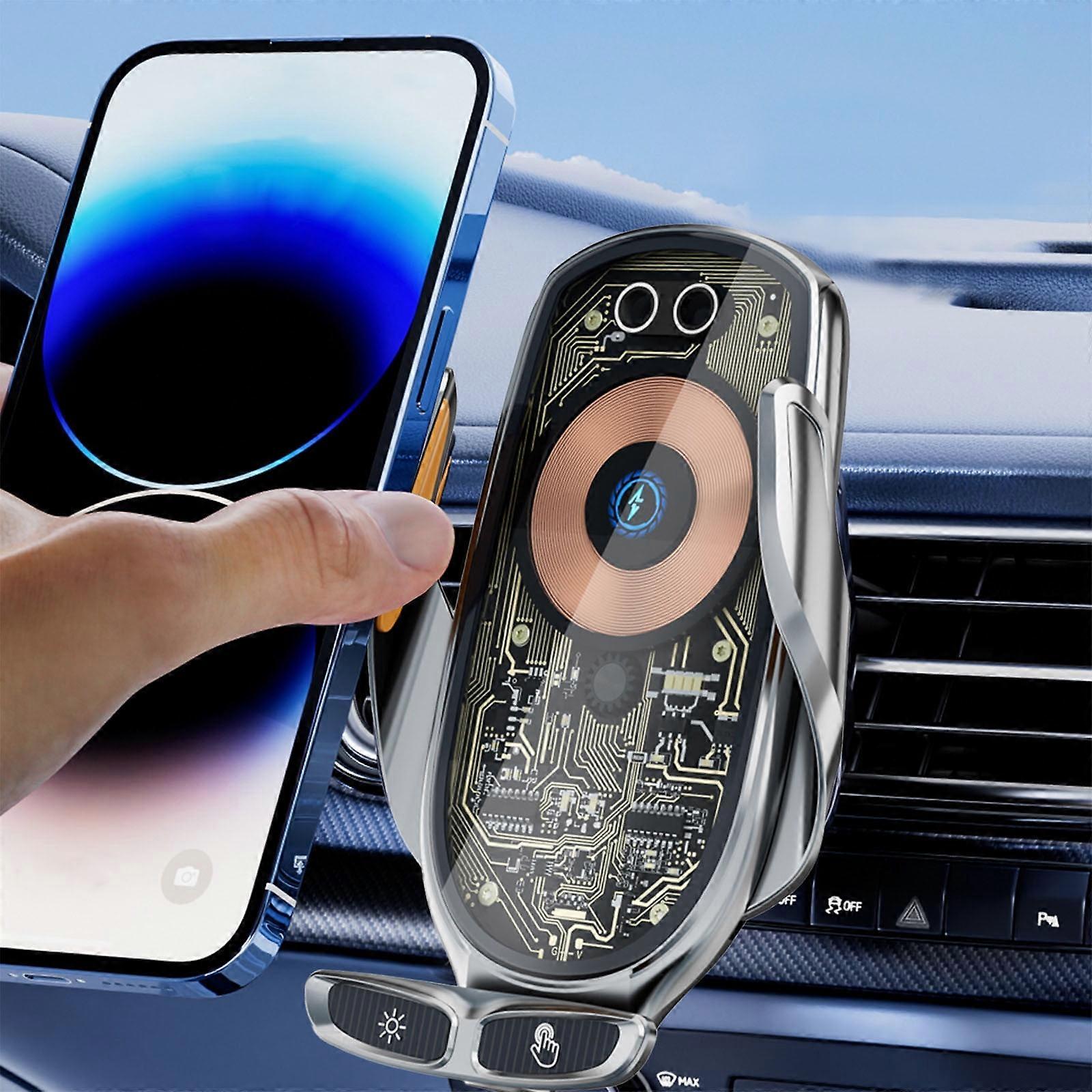 Txmfgh Wireless Charger with Intelligent Sensing, Auto Lock, Super Fast Charging, 360° Rotation, Compatible with Multiple Models