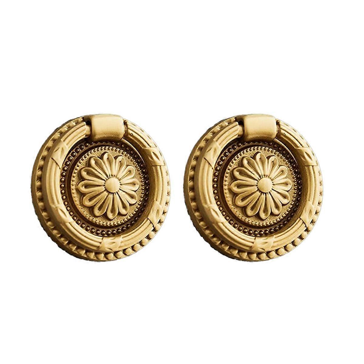 Brass Cabinet Rings Gold Knobs