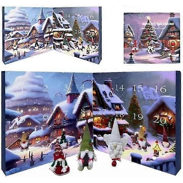 Advent calendar with elves 2024, Advent calendar 2024, 24-day advent calendar with collectible elves