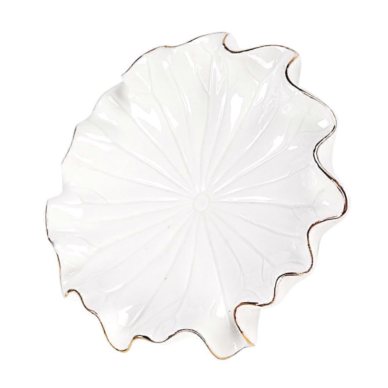 Ceramic Soap Dish with SelfDraining Lotus Leaf Design for Quick Drying in Bathroom or Kitchen