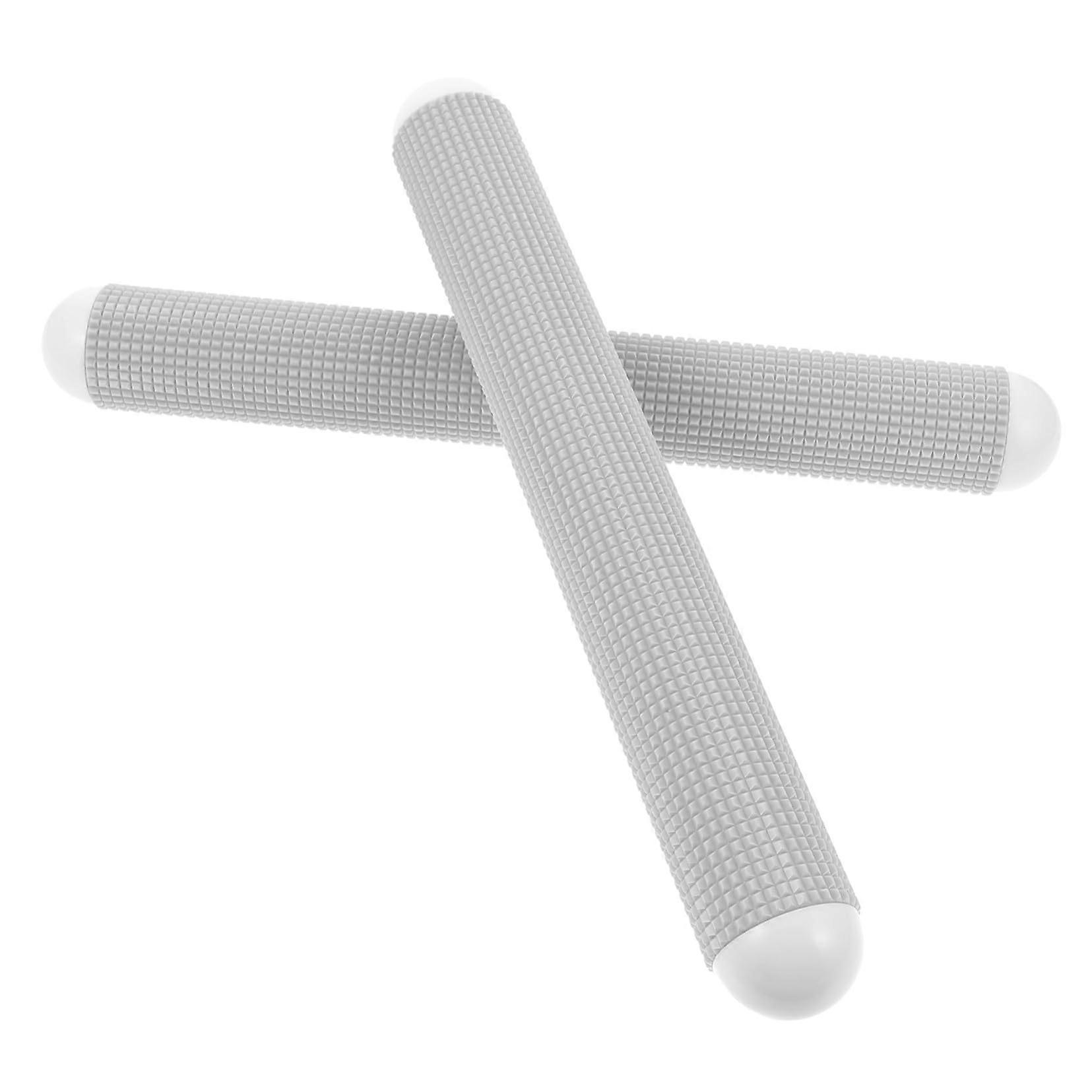 Rolling Pin Set Nonstick Durable Plastic Dough Roller for Pastry Pizza Pasta Baking 2pcs Gray