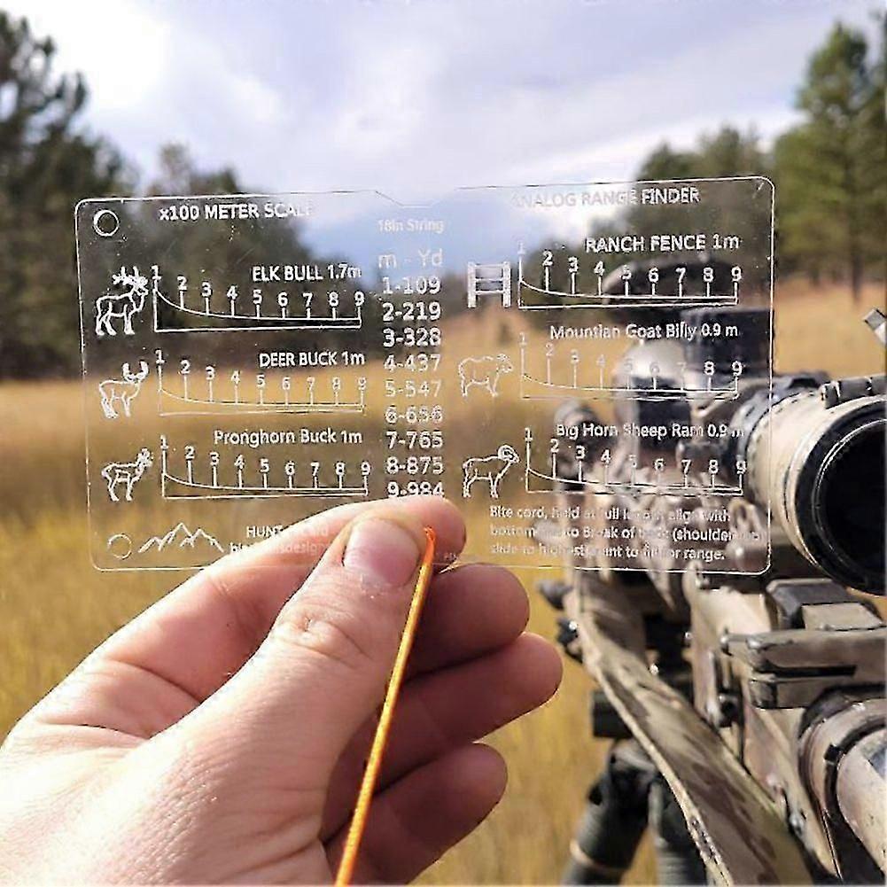 Hunting Accessory with Range Finder and Template